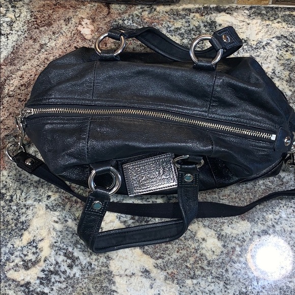 Coach Poppy Back Patent Satchel Purse - Picture 5 of 7